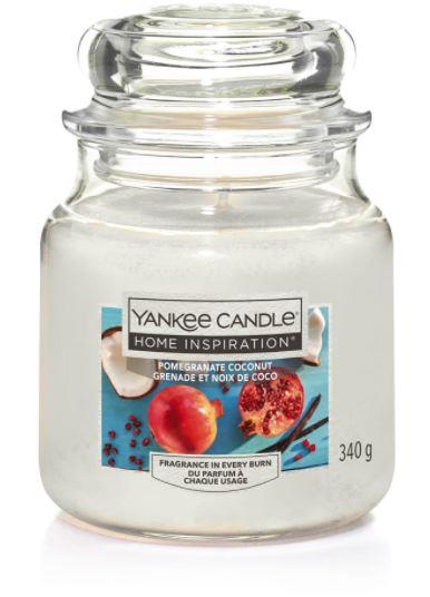 YANKEE CANDLE Yankee Candle Home Inspiration fragranza Pomegranate and Coconut (melograno e cocco) candela media